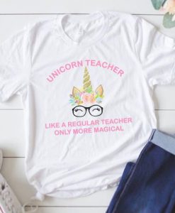 Unicorn Teacher Tshirt EL5N