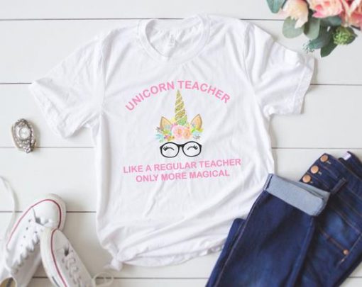 Unicorn Teacher Tshirt EL5N