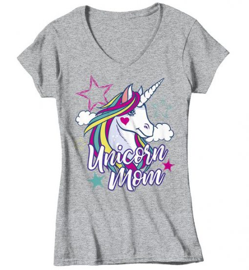 Women's Unicorn Mom T-Shirt EL5N