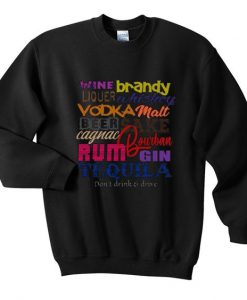 alcohol sweatshirt N22NR