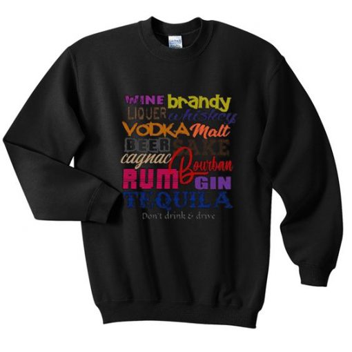 alcohol sweatshirt N22NR
