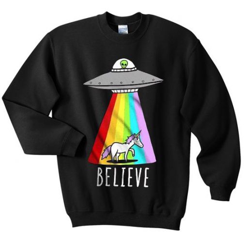 flying saucer alien sweatshirt N22NR