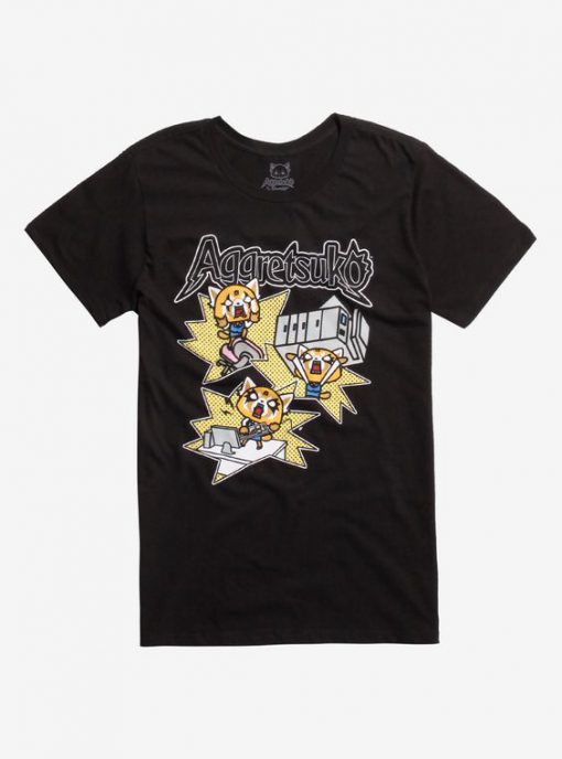 Aggretsuko Office Rage T-Shirt FD2D