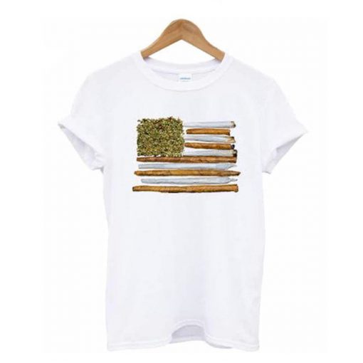 American Flag Weed t-shirt FD2D