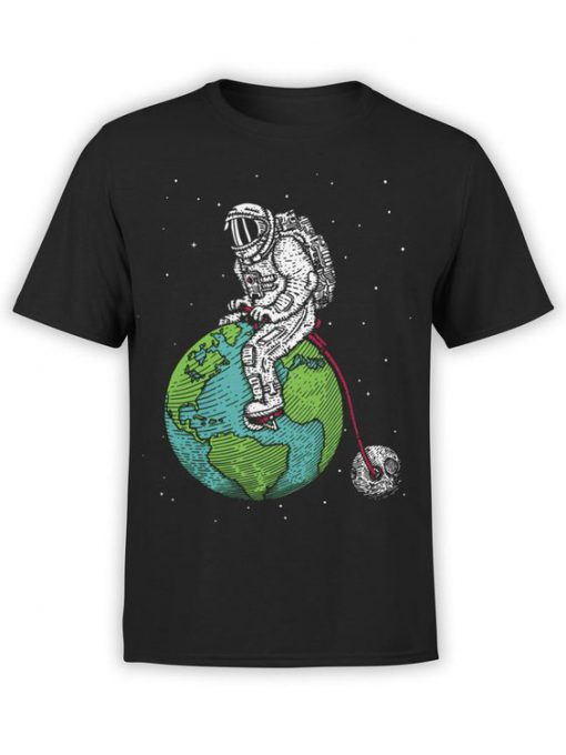 Astronaut Bicycle T-Shirt AZ23D