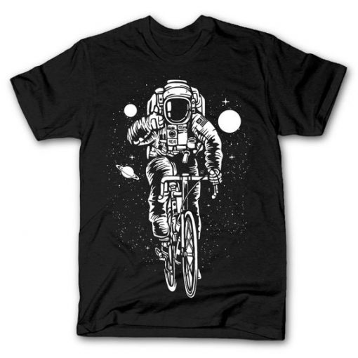 Astronaut Bicycle Tshirt FD5D