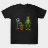Baby Yoda and Kermit the Frog T-Shirt Fd24D