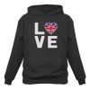 British Flag Heart Hoodie FD18D