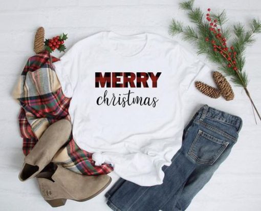 Buffalo Plaid Christmas Tshirt EL6D