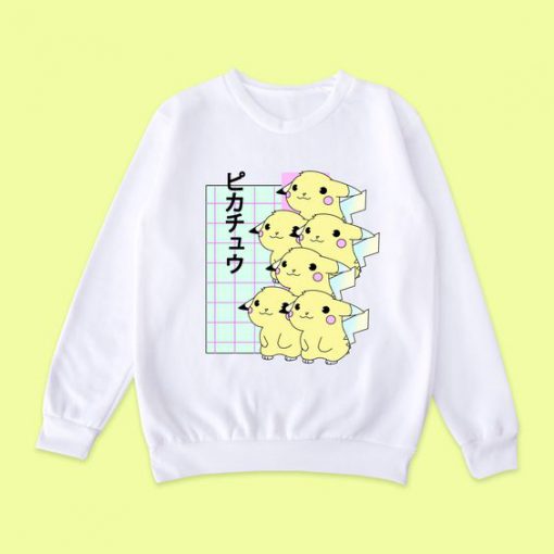 Cute Pikachu Japanese Sweatshirt FD5D