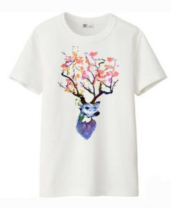 Deer Tree Art T-Shirt FD5D