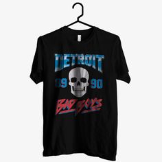 Detroid Skull Bad Boys Tshirt EL3D