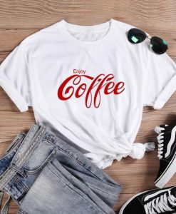 Enjoy Coffee T-shirt EL6D