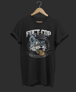 Fuct Cop Black Light Tshirt FD18D