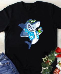 Funny Shark Drinking Tshirt FD5D