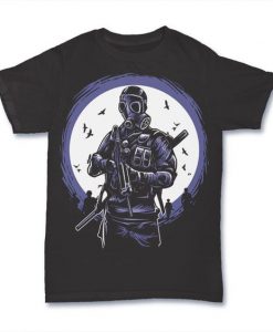 Gas Mask Soldier t shirt FD5D