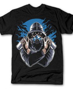 Graffiti Gasmask T Shirt SR7D