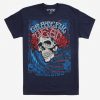 Grateful Dead Flower Skull Tshirt Fd9D