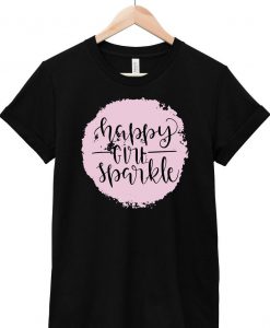 Happy Girl Sparkle T Shirt SR7D