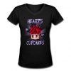 Hearts in Cupcakes T Shirt SR7D
