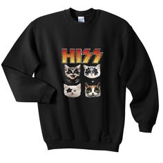 Hiss Kiss Cats Sweatshirt EL3D