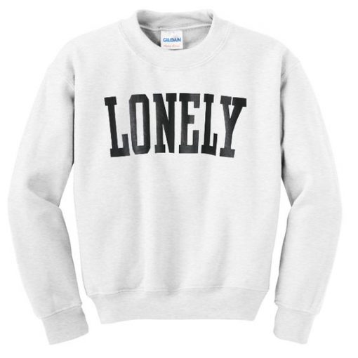 LONELY white Sweatshirt FD18D