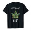 Let's Get Lit Christmas Tshirt FD18d