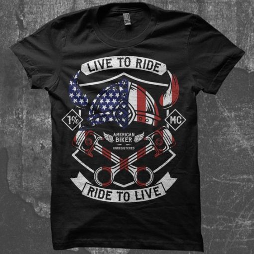 Live To Ride Tshirt N9FD
