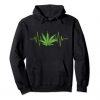 Marijuana Leaf Heartbeat Hoodie FD18D
