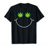 Marijuana Smiley Face T Shirt FD18d