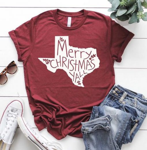 Merry Christmas Yall Tshirt EL6D