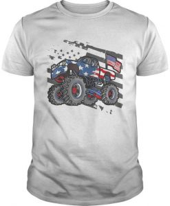 Monster Truck American Flag Tshirts FD5D