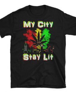 My City Stay Lit Tshirt Fd18D