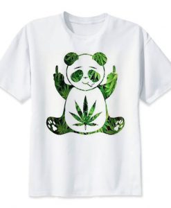 Panda Marijuana Tshirt FD18D