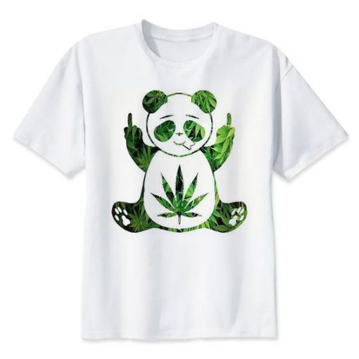 Panda Marijuana Tshirt FD18D