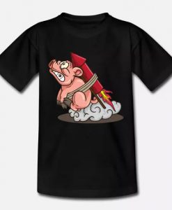 Pig Rocket T Shirt SR7D