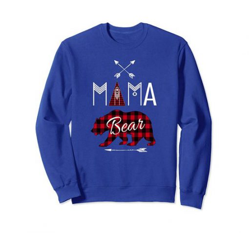 Plaid Mama Bear Sweatshirt SR4D