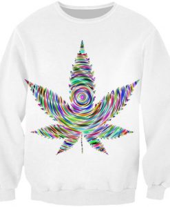 Rainbow Marijuana Sweatshirt FD18D
