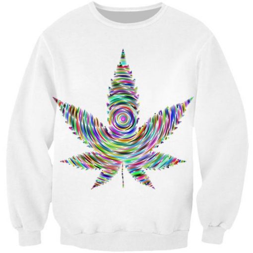 Rainbow Marijuana Sweatshirt FD18D