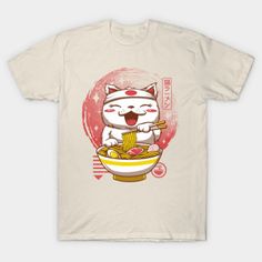 Ramen Cat Tshirt EL3D