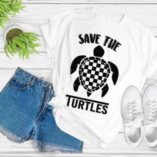 Save The Turtle Tshirt EL6D