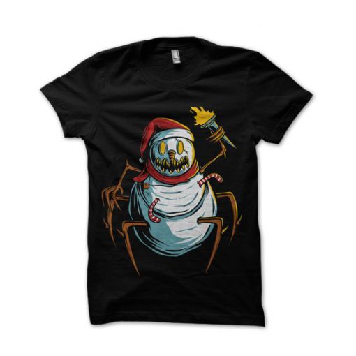 Scary snowman Tshirt FD5D