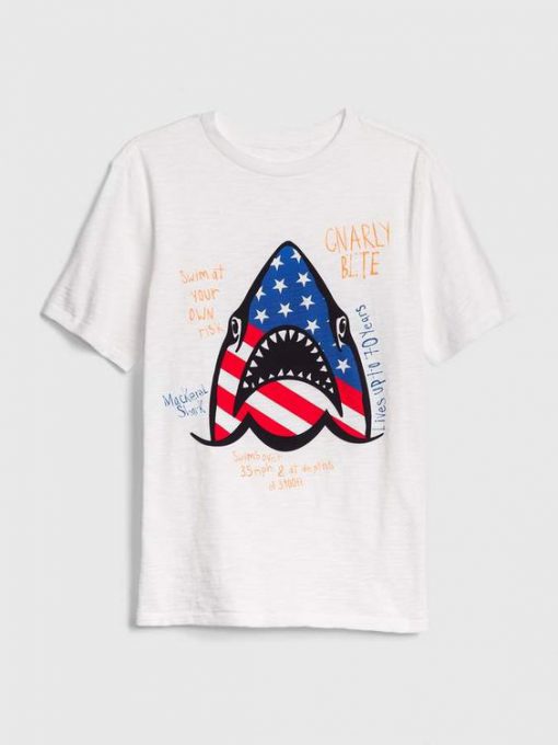 Shark Americana Tshirt FD9D
