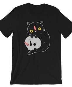 Skull Cat T-Shirt AZ23D