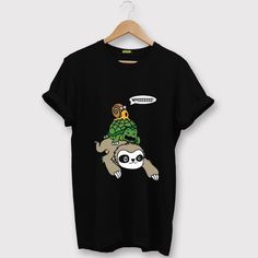Sloth Turtle Snail Tshirt EL3D