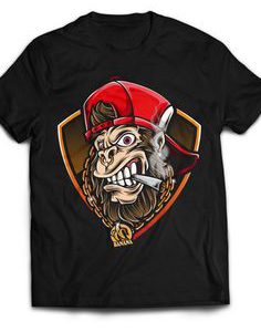 Smoke Gorilla Tshirt FD5D