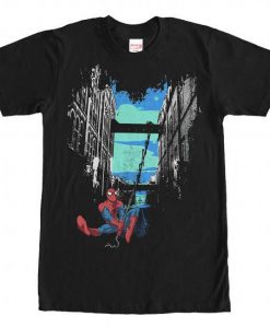 Spiderman In Town Tshirt FD5D