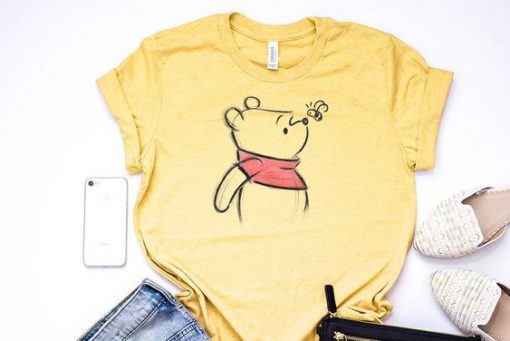 Winnie The Pooh Sketch Tshirt FD9D