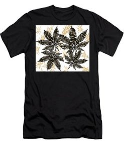 Zebra Pattern Marijuana Tshirt FD18D
