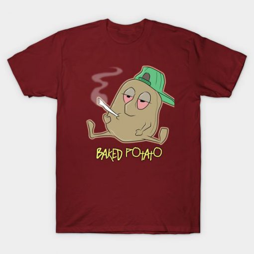 baked potato smoking Tshirt EL3D